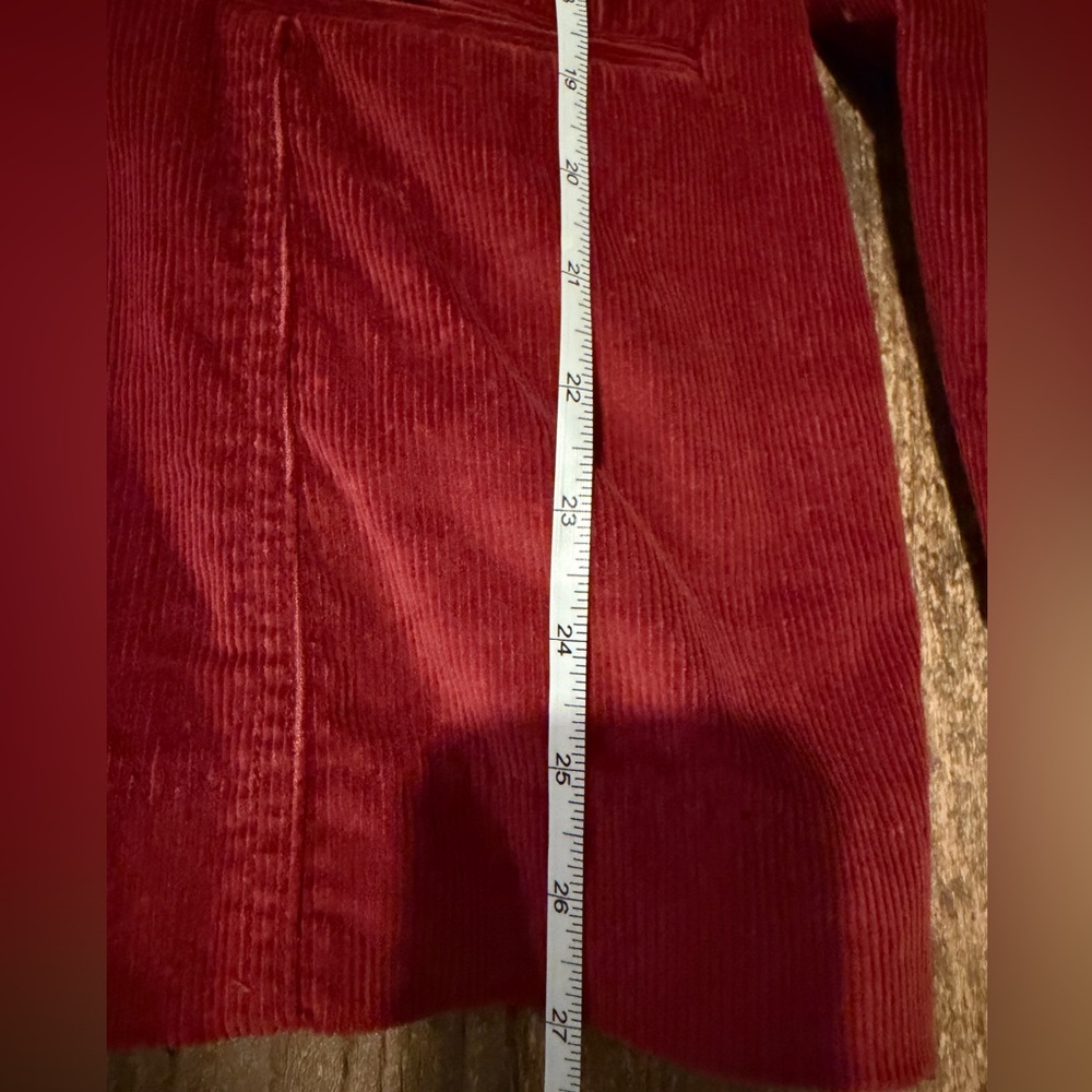 Soft Surroundings Red Corduroy Embroidered Jacket Size M - Picture 10 of 12